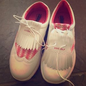 Women’s golf shoes.